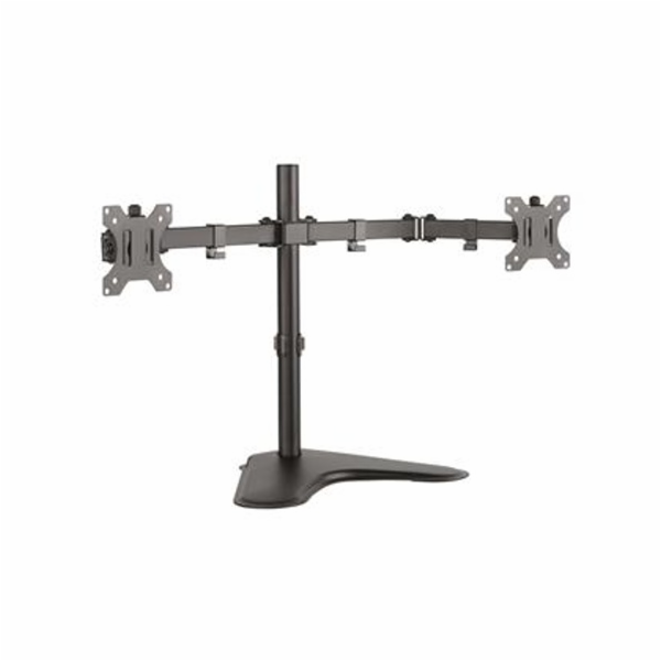 CONNECT IT TwinArm stolní držák na 2 monitory, ČERNÝ
