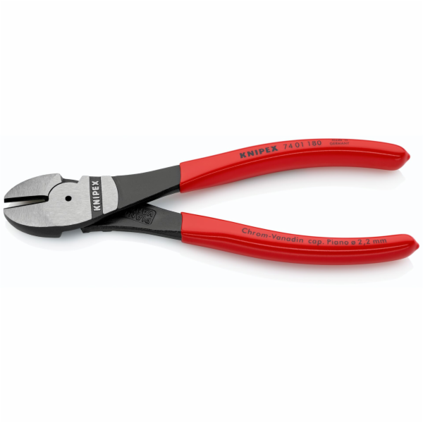 KNIPEX Kraft-Seitenschneider  180 mm, Kunststoff überzogen