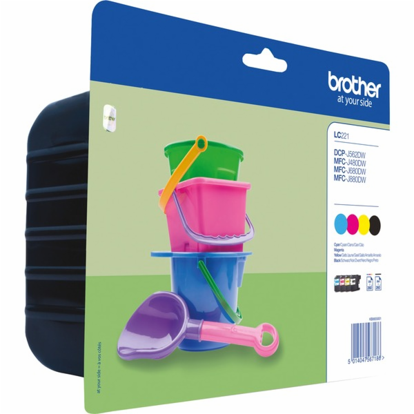Inkoust Brother Valuepack LC-221