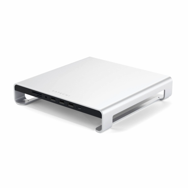Satechi Aluminum Monitor Stand  Hub for iMac silver