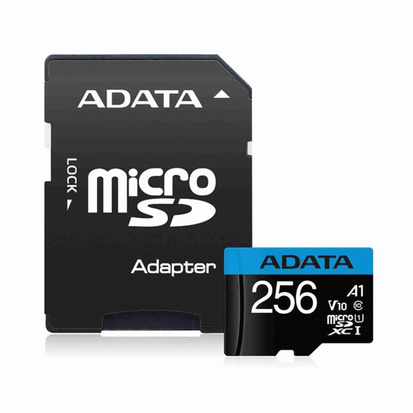 ADATA MicroSDHC karta 256GB UHS-I Class 10, Premier + ada...
