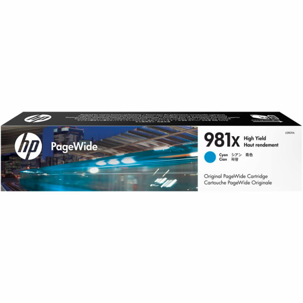 HP L0R09A PageWide  cartridge modra c. 981 X