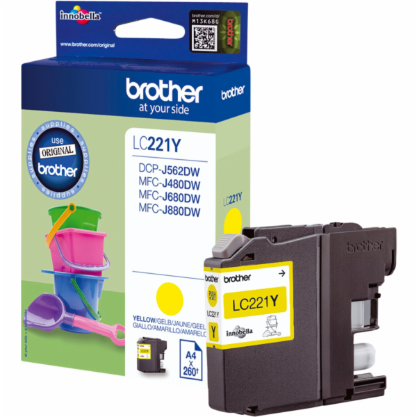 Žlutý inkoust Brother LC-221Y