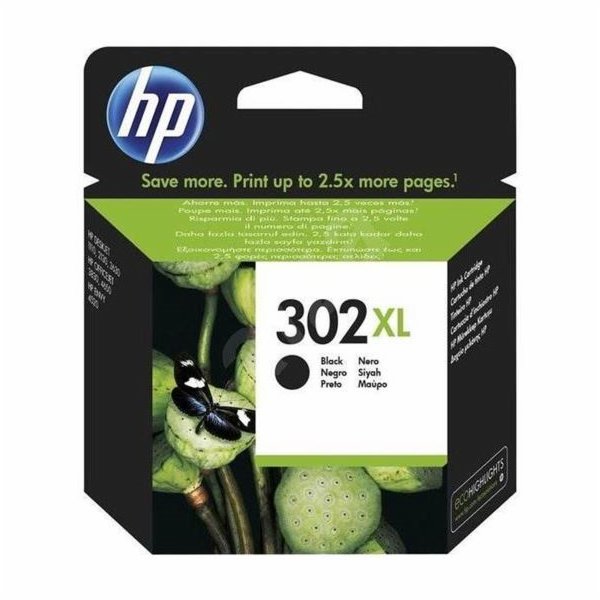 HP 302XL - 8.5 ml - Vysoká výtěžnost - černá - originální...