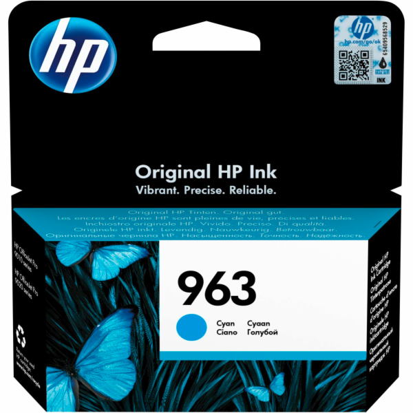 HP 963 ink. azurová (3JA23AE)