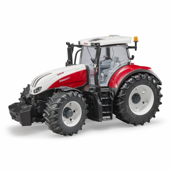 BRUDER Steyr 6300 Terrus CVT (bílo/červený)