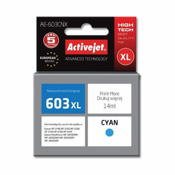 Activejet Inkoust AE-603CNX (náhradní inkoust Epson 603XL...