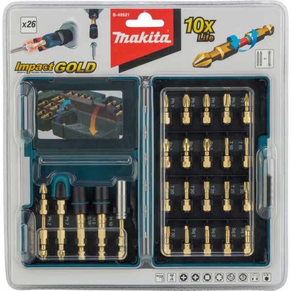Makita Torsion Bit Set 26-piece B-49921