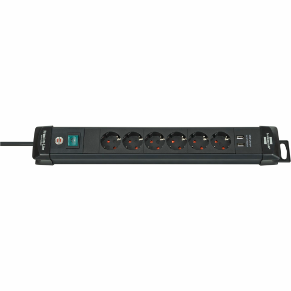 Brennenstuhl Premium-Line 6x zás.cerná