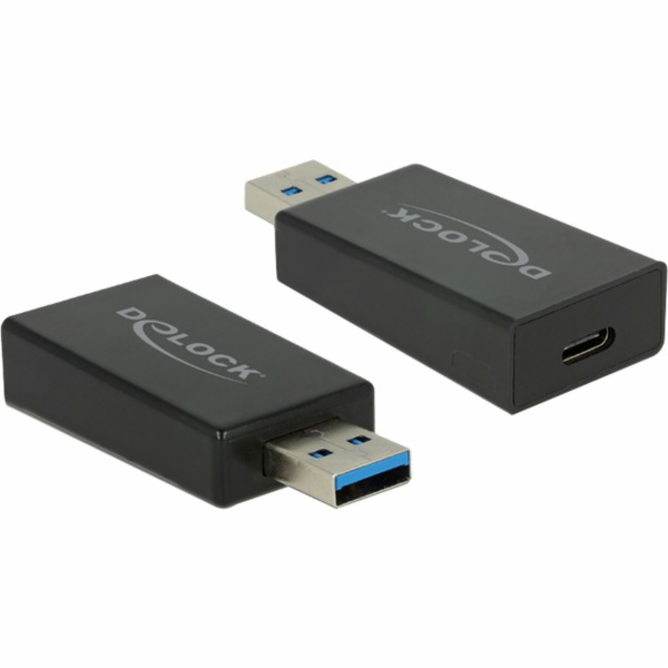 DeLOCK USB 3.2 Gen 2 adaptér, USB-A samec > USB-C samice