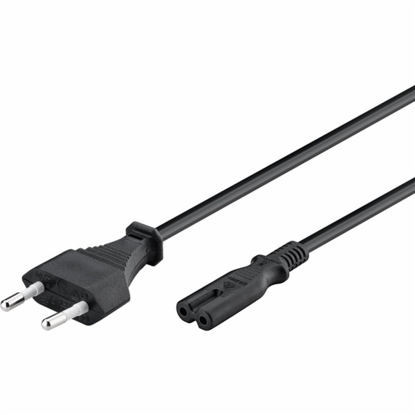 napájecí kabel goobay, zástrčka Euro do dvojité zásuvky