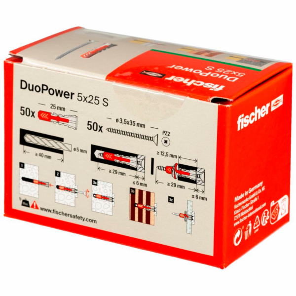 Fischer DuoPower 5x25  100 pcs