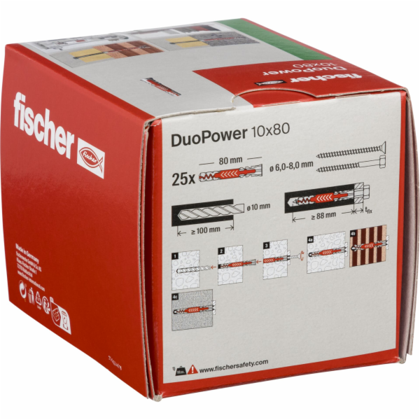 Fischer DUOPOWER 10x80  25 pcs.