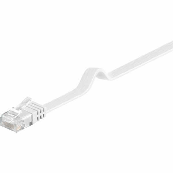 Goobay Flat patch kabel U / UTP kat.5e 5m bílý (93361)