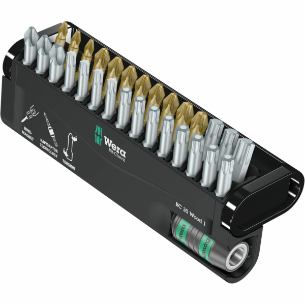 WERA Bit-Check 30 Wood 1 Bit-Check, Sada bitů