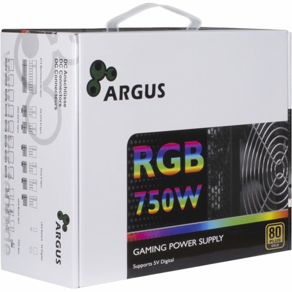 Inter-Tech Argus RGB-750W CM II (černá, 4x PCIe, 750 wattů)