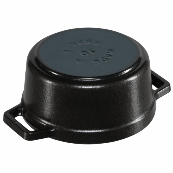Staub Mini Cocotte 10cm kulaty černý litina