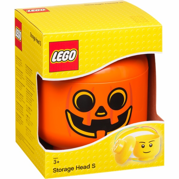 Room Copenhagen LEGO úložná hlava dýně, malá (oranžová/če...