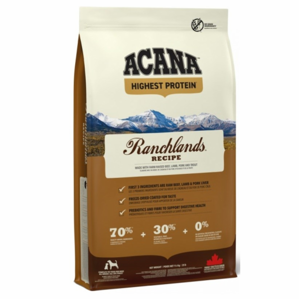 ACANA Highest Protein Ranchlands - suché krmivo pro psy -...