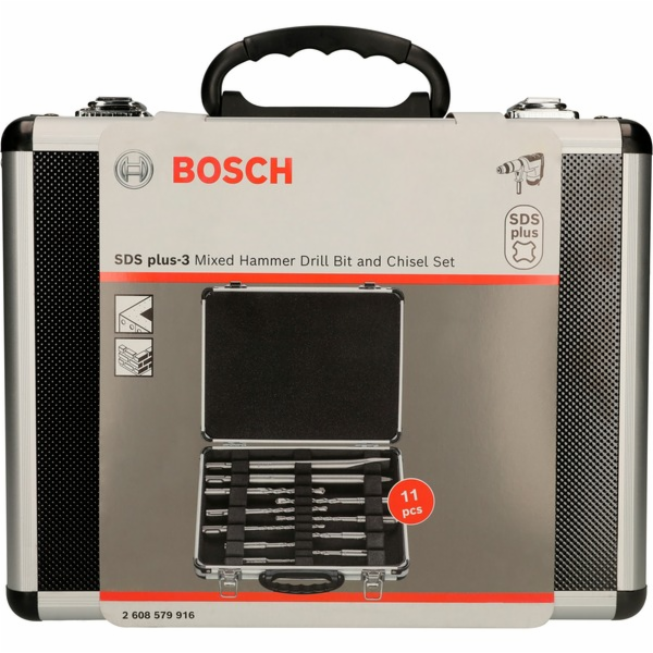 Bosch Sada 11 kusů vrtáků do kladiv a sekáčů SDS plus-3, ...