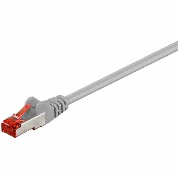 Goobay Patch kabel Cat.6 S/FTP (PiMF) (šedý, 0,5 metru)