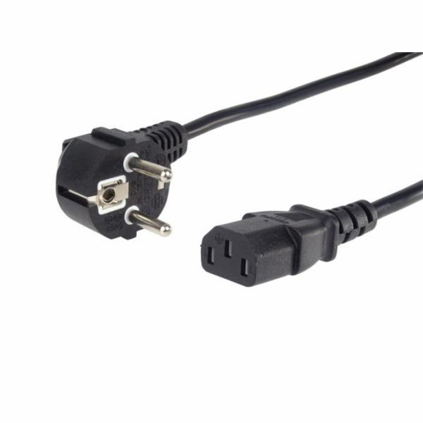 Kabel síťový PremiumCord 230V k počítači 0.5m 