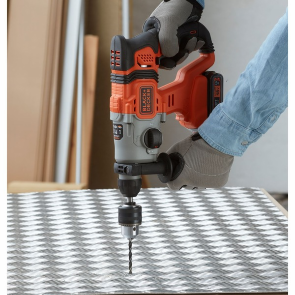 Black+Decker Akumulátorové vrtací kladivo BCD900B, 18 vol...