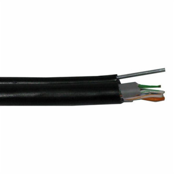 FTP kabel PlanetElite s nosným lankem, Cat5E, drát, venko...