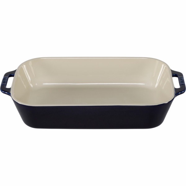 Staub Obdélníková mísa Keramická, tmavě modrá, 34x24x7,6
