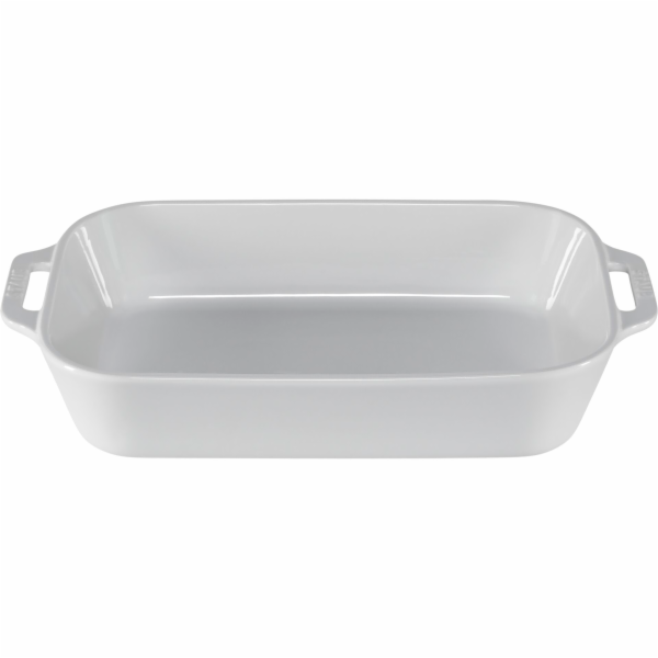 Staub Obdélníková mísa Keramická, bílá, 34x24cm