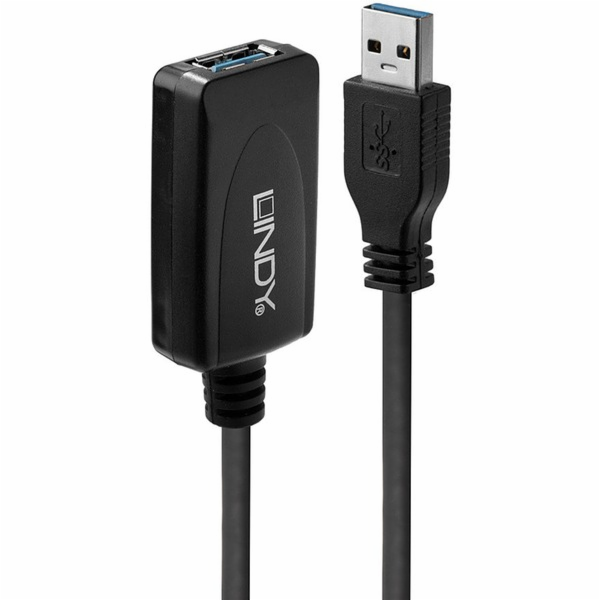 Lindy USB 3.2 Gen 1 aktivní prodlužovací kabel, USB-A sam...