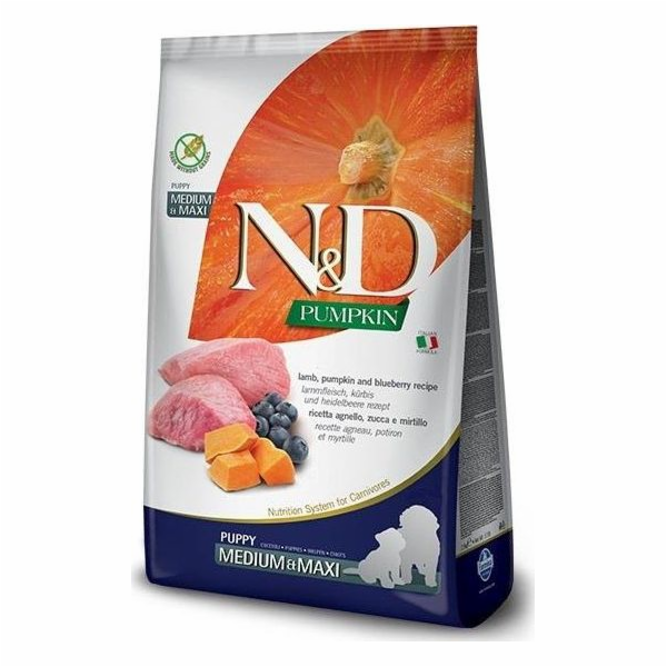 FARMINA N&D Pumpkin Lamb & Blueberry Puppy Medium & Maxi ...