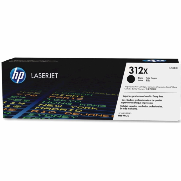 HP 312X Black LJ Toner Cart, CF380X (4,400 pages)