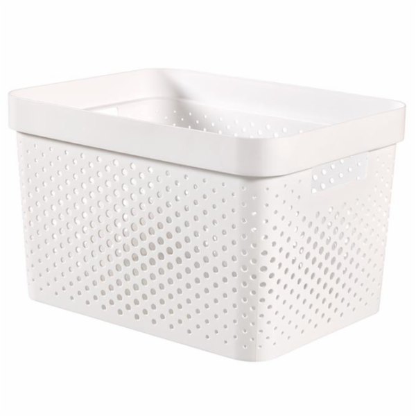 Box Curver Infinity Dots 17L bílý