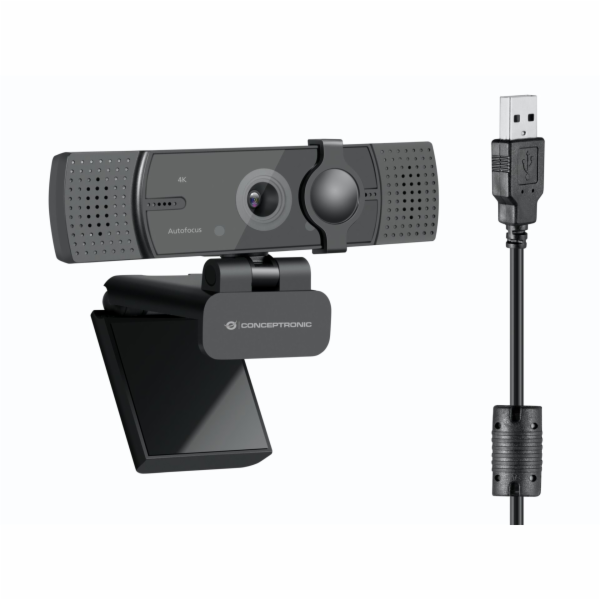 Conceptronic AMDIS08B  4K-UltraHD Wide Angle-Webcam