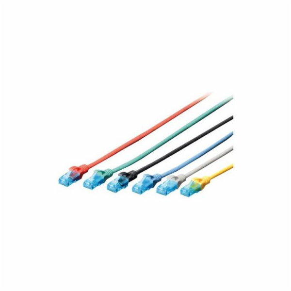 DIGITUS patch kábel Cat6A, S/FTP (PiMF), LSOH - 0,25m, če...