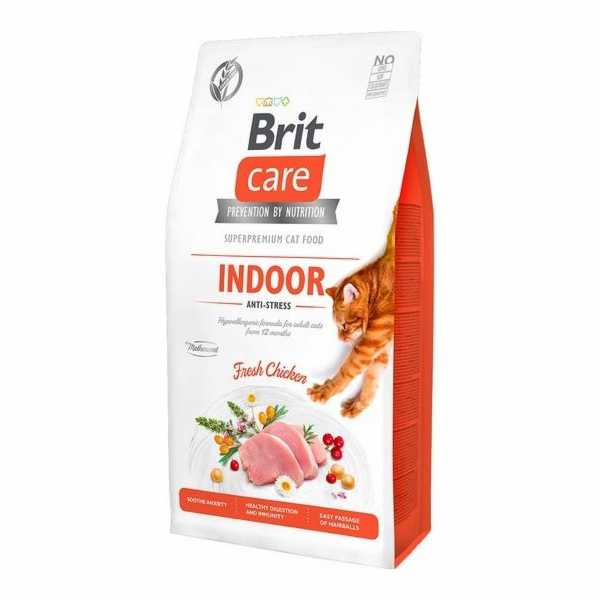 Brit Care Cat Grain-Free Indoor Anti-stress, 0,4kg granul...