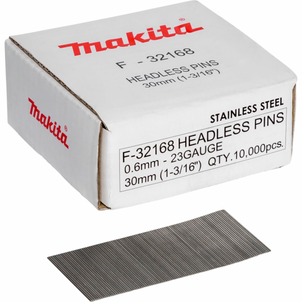 Makita Pins  0,6 x 30mm Inox F-32168  10000 pcs