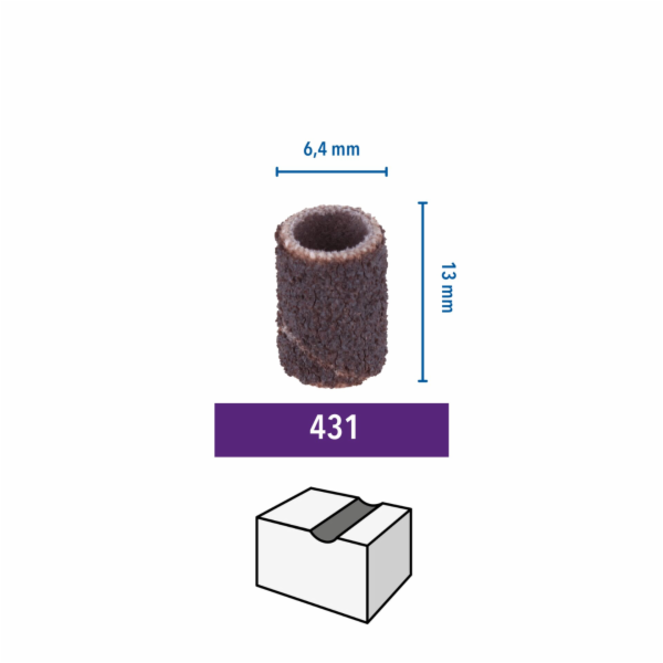 Dremel 431 Sanding Band 6,4 mm  60 grit