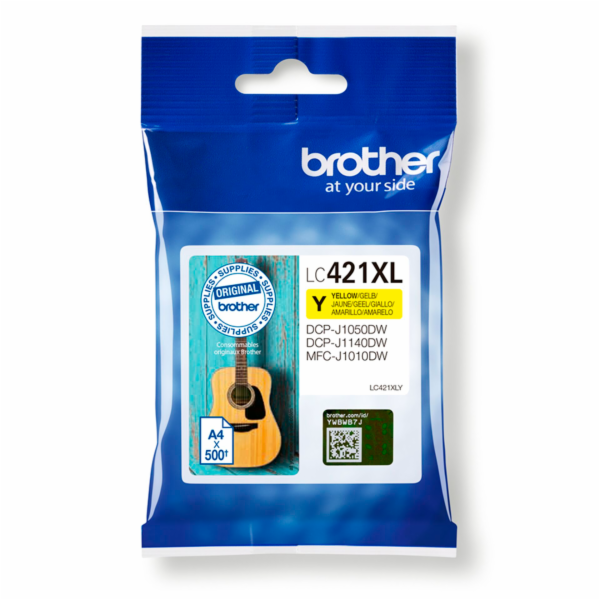Žlutý inkoust Brother LC-421XLY