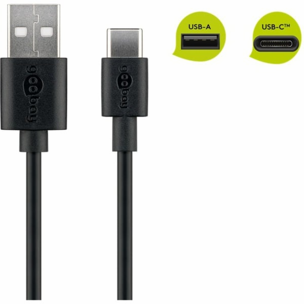 USB 2.0 Kabel, USB-A Stecker > USB-C Stecker