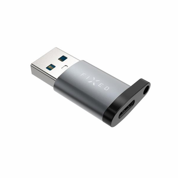 Redukce FIXED Link USB-C na USB-A, šedá