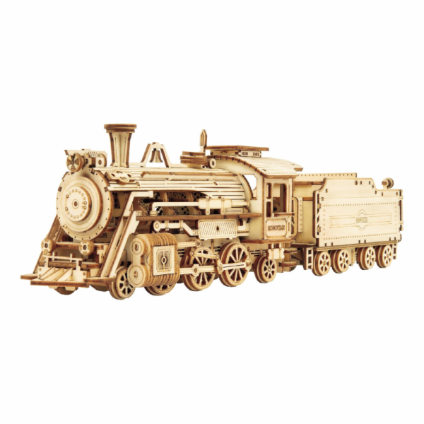 Hračka Robotime dřevěné 3D puzzle Parní lokomotiva