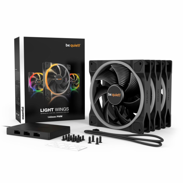být zticha! Ventilátor Light Wings PWM 140mm Triple Pack ...