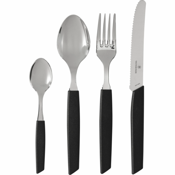 Victorinox švýcarská moderní sada příborů 24 ks. Černá