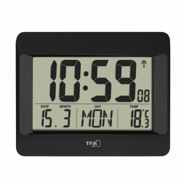 TFA 60.4519.01  Radio Controlled Clock with Temperature