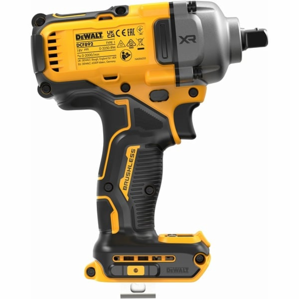 Dewalt Akumulátorový rázový utahovák DCF892NT, 18 V, 1/2"...