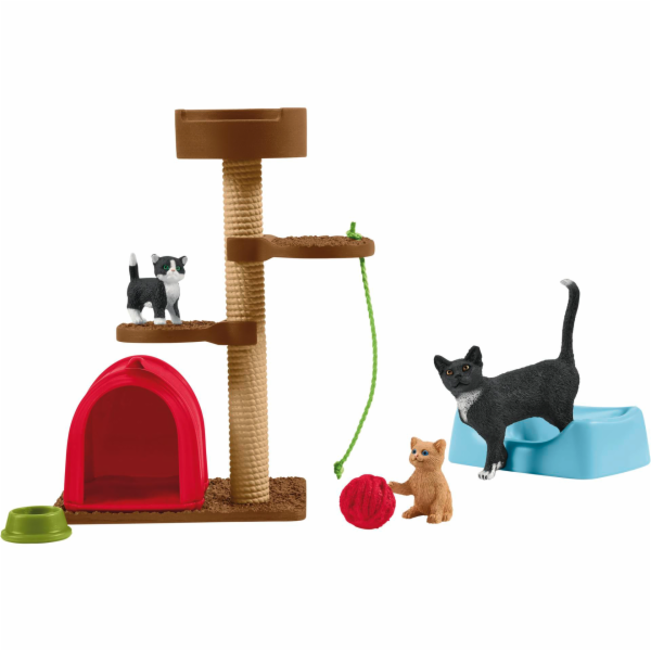 Schleich Farm World zábava pro roztomilé kočky, hračka