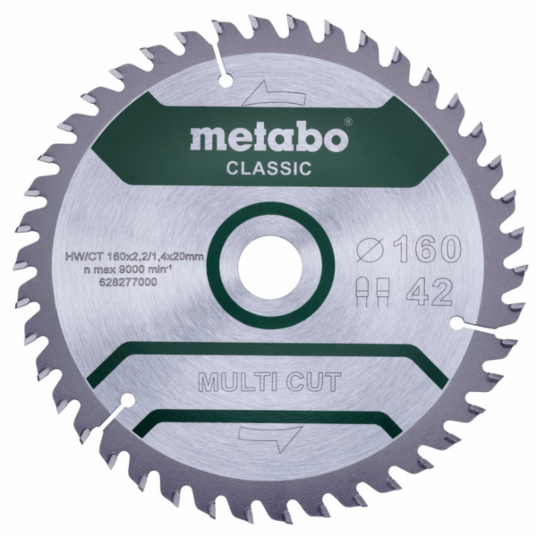 Metabo MultiCutClassic 160x20 42  FZ/TZ 10