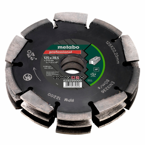 Metabo Diamond Cutting Disc  125x28,5x22,23 mm DIA-CD3